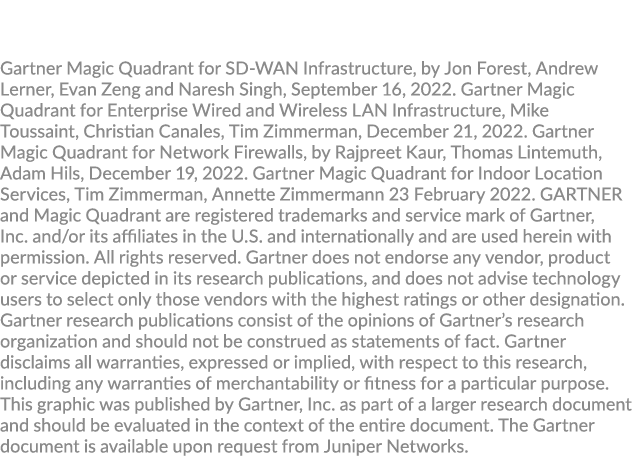 Gartner Magic Quadrant for SD WAN Infrastructure, by Jon Forest, Andrew Lerner, Evan Zeng and Naresh Singh, September...