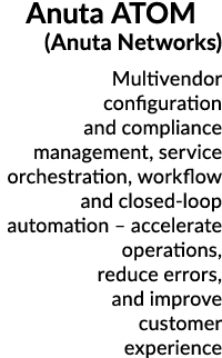 Anuta ATOM (Anuta Networks) Multivendor configuration and compliance management, service orchestration, workflow and ...