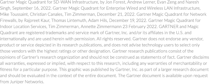 Gartner Magic Quadrant for SD WAN Infrastructure, by Jon Forest, Andrew Lerner, Evan Zeng and Naresh Singh, September...