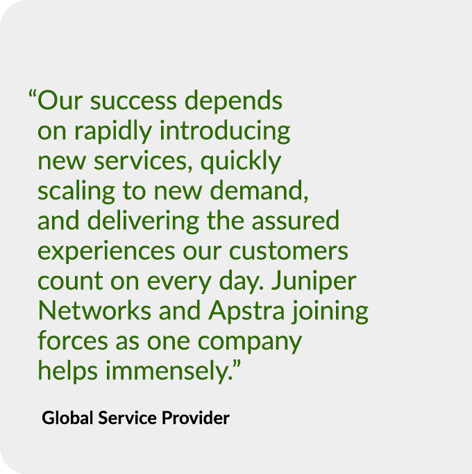  “ Our success depends on rapidly introducing new services, quickly scaling to new demand, and delivering the assured...