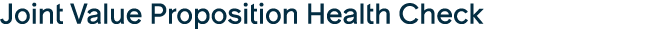 Joint Value Proposition Health Check 