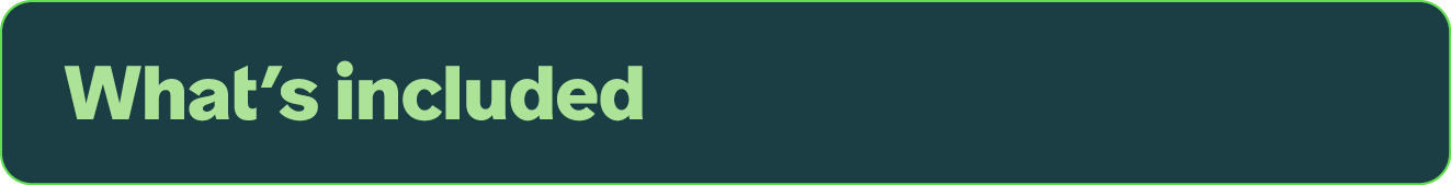 What’s included 