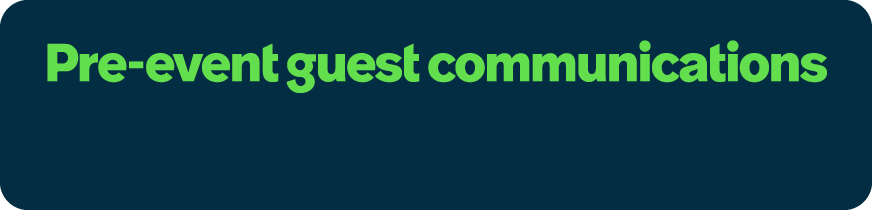 Pre event guest communications 