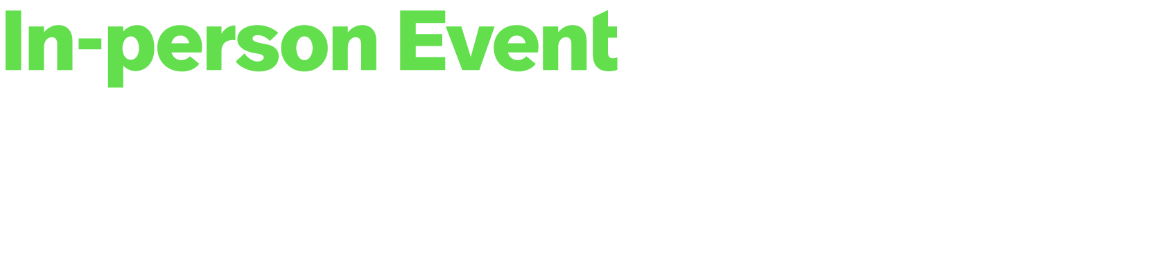 In person Event With this activity we will work with you to organize and manage your customer / prospect event. This ...
