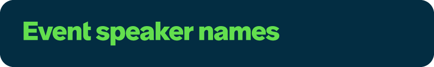 Event speaker names